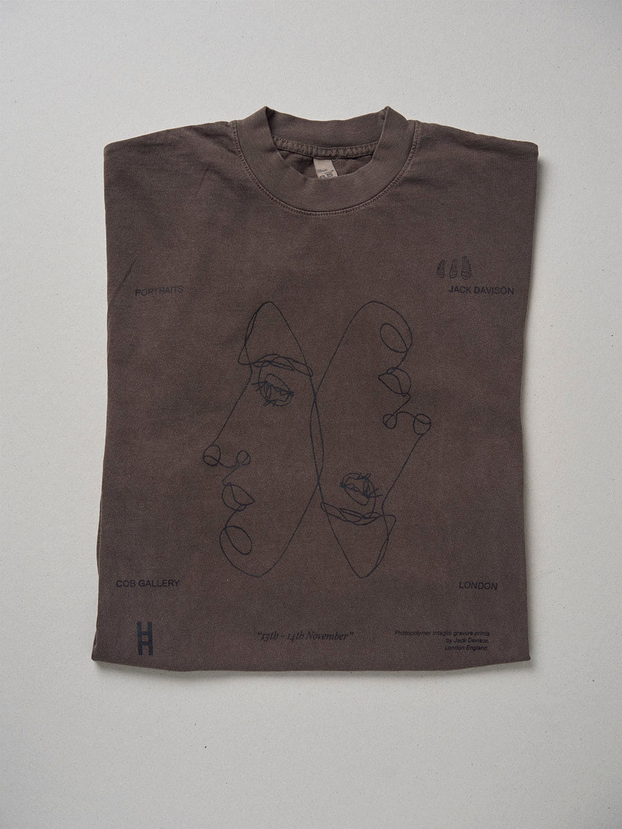 13-15 November. Portraits Tee - Brown