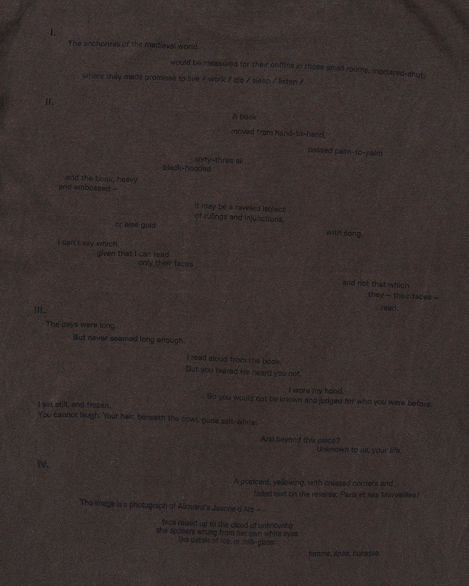 13-15 November. Portraits Tee - Brown